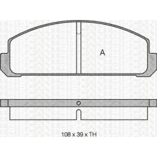 8110 50038 TRIDON Brake pads - front