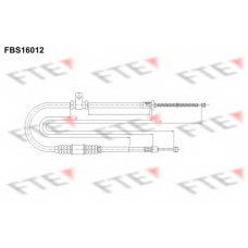 FBS16012 FTE Трос, стояночная тормозная система