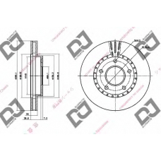 BD1465 DJ PARTS Тормозной диск