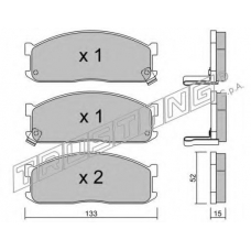 241.1 TRUSTING Комплект тормозных колодок, дисковый тормоз