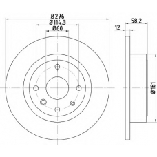 MDC2135 MINTEX Тормозной диск