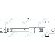 HOS3406 APEC Тормозной шланг