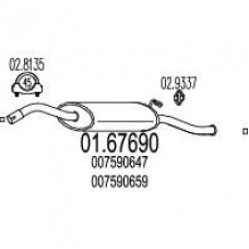 01.67690 MTS Глушитель выхлопных газов конечный