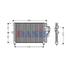 522020N AKS DASIS Конденсатор, кондиционер