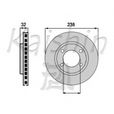 CBR073 KAISHIN Тормозной диск