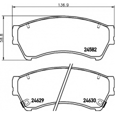 8DB 355 013-761 HELLA PAGID Комплект тормозных колодок, дисковый тормоз