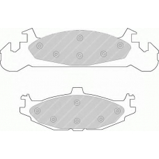 FDB922 FERODO Комплект тормозных колодок, дисковый тормоз