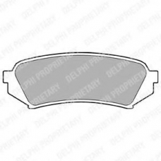 LP1438 DELPHI Комплект тормозных колодок, дисковый тормоз