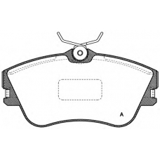 BPA0480.00 OPEN PARTS Комплект тормозных колодок, дисковый тормоз