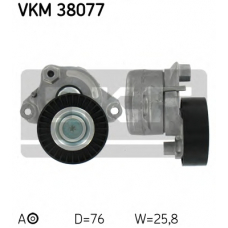 VKM 38077 SKF Натяжной ролик, поликлиновой  ремень