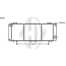 8261007 DIEDERICHS Радиатор, охлаждение двигателя