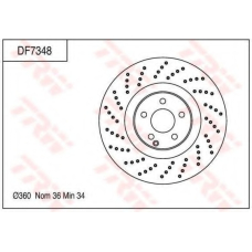 DF7348 TRW Тормозной диск