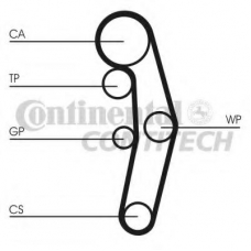 CT1028WP6 CONTITECH Водяной насос + комплект зубчатого ремня