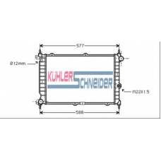 0608201 KUHLER SCHNEIDER Радиатор, охлаждение двигател