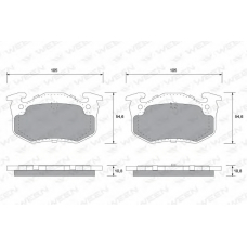 151-1155 WEEN Комплект тормозных колодок, дисковый тормоз