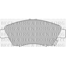 BBP1457 BORG & BECK Комплект тормозных колодок, дисковый тормоз