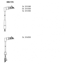 300/176 BREMI Комплект проводов зажигания