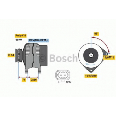 0 986 049 990 BOSCH Генератор