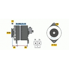 6 033 GB4 018 BOSCH Генератор