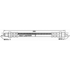 FBH6432 FIRST LINE Тормозной шланг