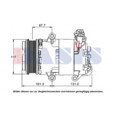 851541N AKS DASIS Компрессор, кондиционер