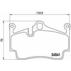 P 65 028 BREMBO Комплект тормозных колодок, дисковый тормоз