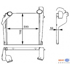 8ML 376 724-021 HELLA Интеркулер