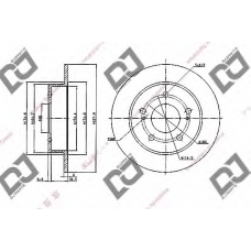 BD1966 DJ PARTS Тормозной диск