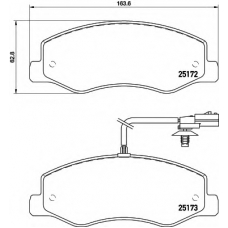 8DB 355 015-311 HELLA Комплект тормозных колодок, дисковый тормоз