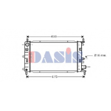 090067N AKS DASIS Радиатор, охлаждение двигателя