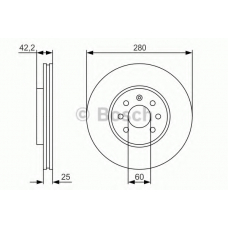 0 986 479 S55 BOSCH Тормозной диск