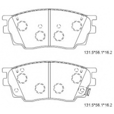 KD3790 ASIMCO Комплект тормозных колодок, дисковый тормоз