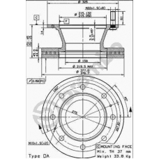 09.7929.30 BREMBO Тормозной диск