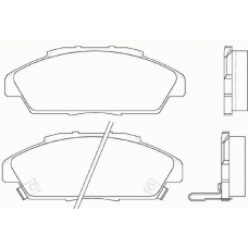 MDB1510 MINTEX Комплект тормозных колодок, дисковый тормоз
