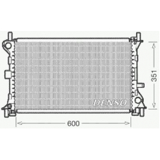 DRM10052 DENSO Радиатор, охлаждение двигателя