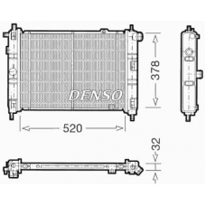 DRM20030 DENSO Радиатор, охлаждение двигателя