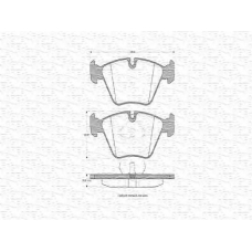 363702160307 MAGNETI MARELLI Комплект тормозных колодок, дисковый тормоз