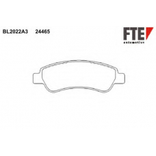 BL2022A3 FTE Комплект тормозных колодок, дисковый тормоз