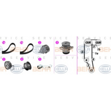 8MP 376 803-811 HELLA Водяной насос + комплект зубчатого ремня