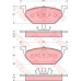 GTD1037 TRW Комплект тормозов, дисковый тормозной механизм