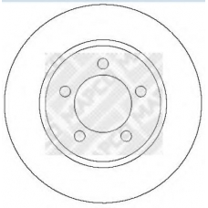 25603 MAPCO Тормозной диск