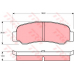 GDB209 TRW Комплект тормозных колодок, дисковый тормоз