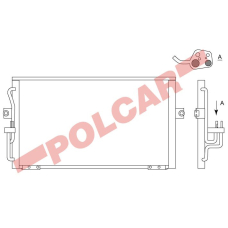 4022K8C1 POLCAR Skraplacze klimatyzacji