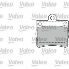 598763 VALEO Комплект тормозных колодок, дисковый тормоз