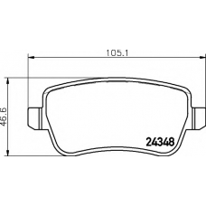 8DB 355 012-421 HELLA Комплект тормозных колодок, дисковый тормоз