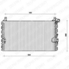 TSP0225044 DELPHI Конденсатор, кондиционер