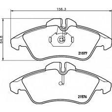 8DB 355 008-031 HELLA Комплект тормозных колодок, дисковый тормоз