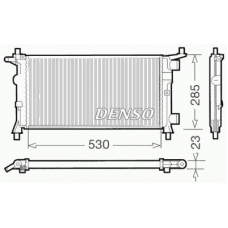 DRM20041 DENSO Радиатор, охлаждение двигателя