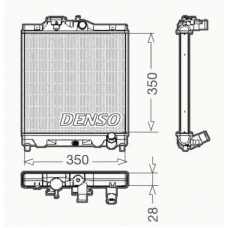 DRM40004 DENSO Радиатор, охлаждение двигателя