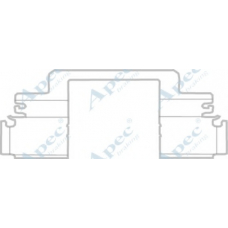 KIT1156 APEC Комплектующие, тормозные колодки